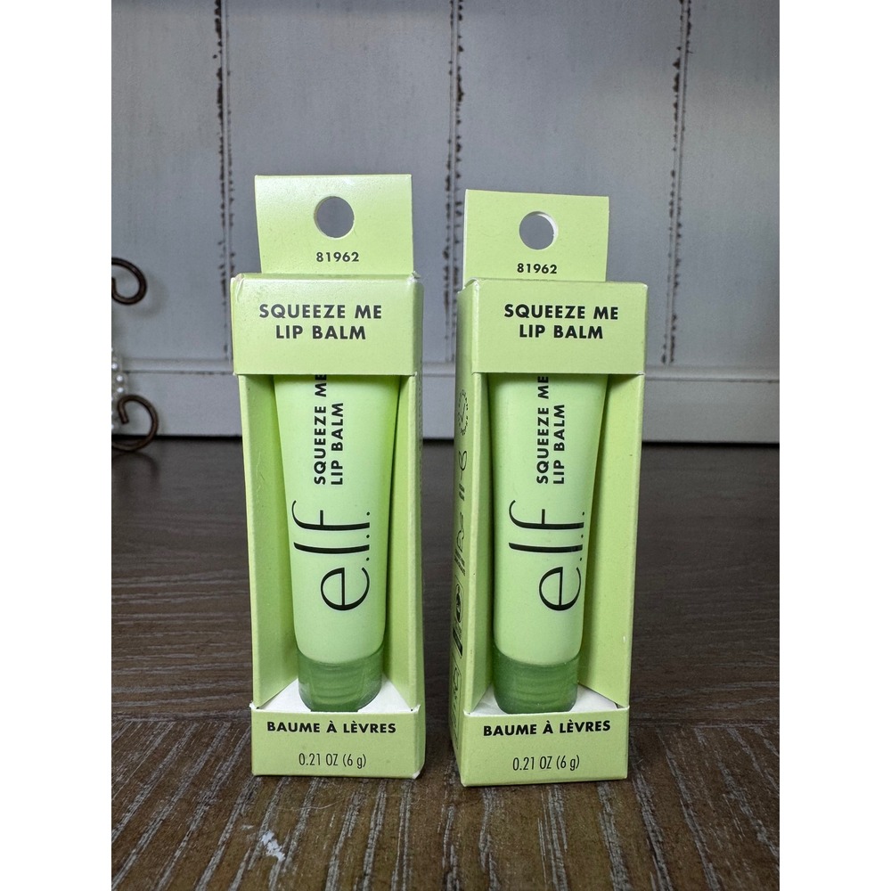ELF Squeeze Me Lip Balm Honeydew 81962 Hydrating Sheer Tint Set of 2 NEW